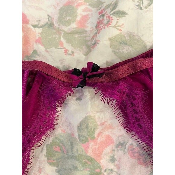 Agent Provocateur Lavelle Suspender Garter Belt Magenta AP 2 - Picture 3 of 11